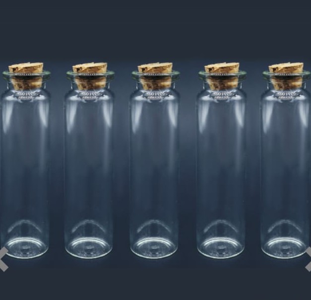 Glass Messages Bottle 5 pcs Set 80MM Kinjal Creation