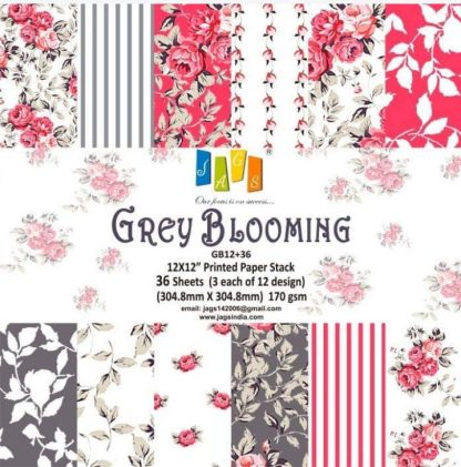 grey blooming - Jag's Paperpacks