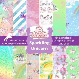 Sparkling Unicorn 6*6 paperpack scrapbooking